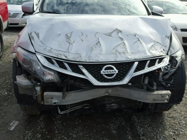 JN8AZ1MW2CW219871 - 2012 NISSAN MURANO S SILVER photo 7