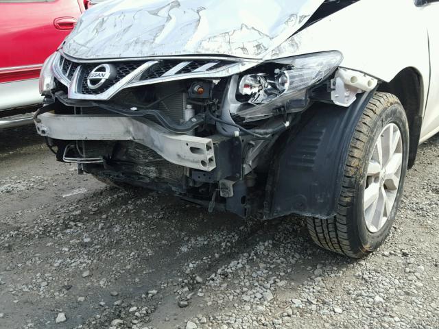 JN8AZ1MW2CW219871 - 2012 NISSAN MURANO S SILVER photo 9