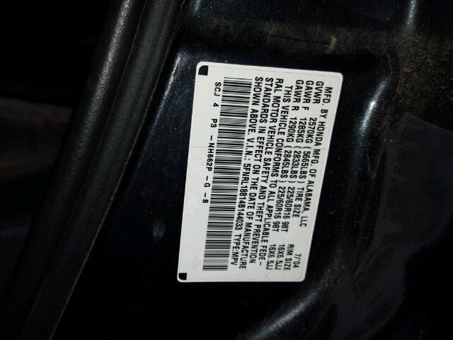 5FNRL18814B144033 - 2004 HONDA ODYSSEY EX GREEN photo 10