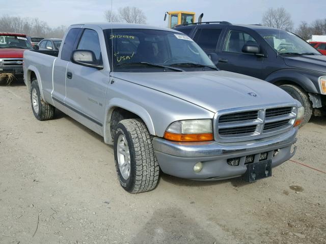 1B7GL42X62S599937 - 2002 DODGE DAKOTA SLT SILVER photo 1