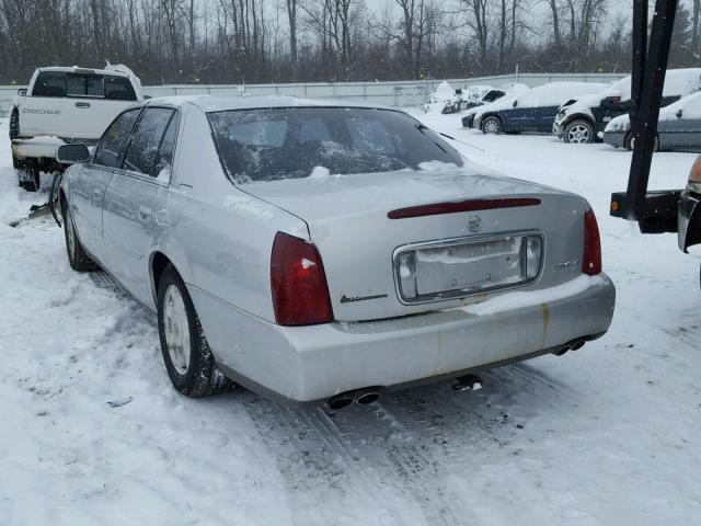 1G6KD54Y12U190299 - 2002 CADILLAC DEVILLE SILVER photo 3