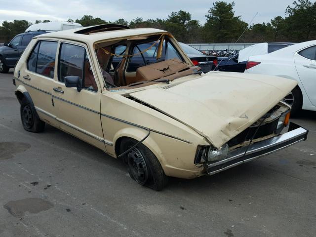 1VWFG0172BV105708 - 1981 VOLKSWAGEN RABBIT L C CREAM photo 1