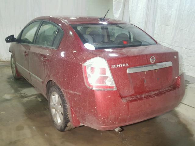 3N1AB6AP1AL645020 - 2010 NISSAN SENTRA 2.0 RED photo 3