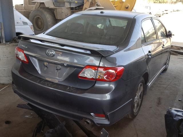 2T1BU4EE6BC639615 - 2011 TOYOTA COROLLA BA GRAY photo 4