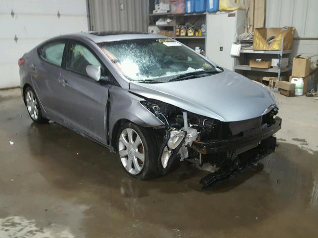 KMHDH4AE3CU476487 - 2012 HYUNDAI ELANTRA GL GRAY photo 1