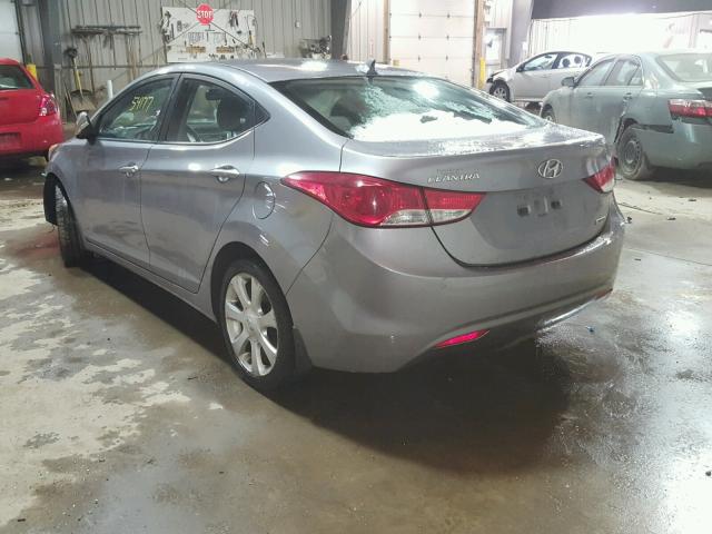 KMHDH4AE3CU476487 - 2012 HYUNDAI ELANTRA GL GRAY photo 3