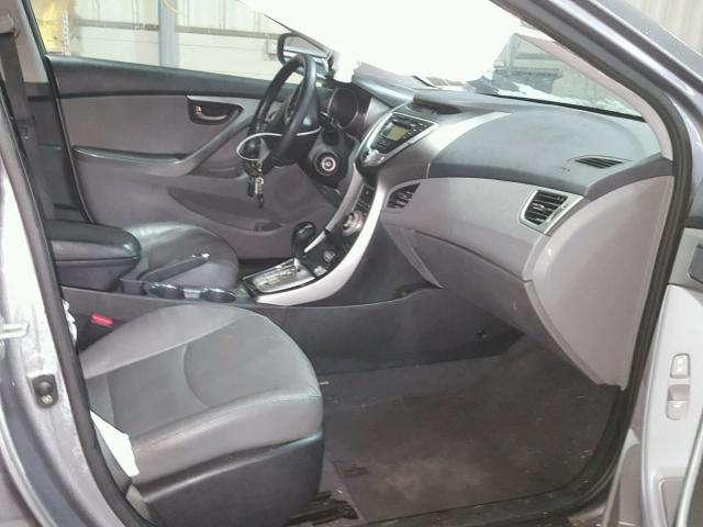 KMHDH4AE3CU476487 - 2012 HYUNDAI ELANTRA GL GRAY photo 5