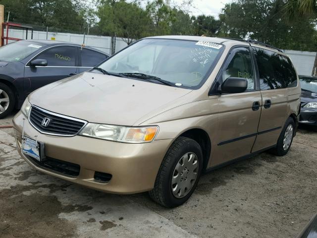 2HKRL1850YH590011 - 2000 HONDA ODYSSEY LX GOLD photo 2