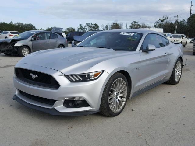 1FA6P8CF2G5235622 - 2016 FORD MUSTANG GT SILVER photo 2