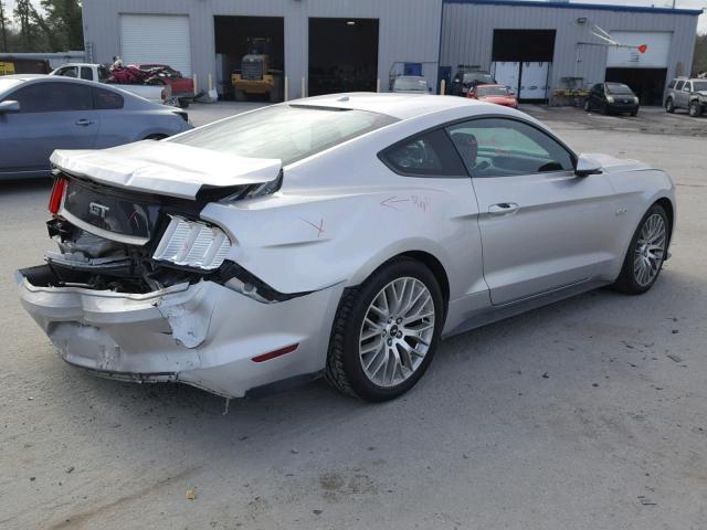 1FA6P8CF2G5235622 - 2016 FORD MUSTANG GT SILVER photo 4