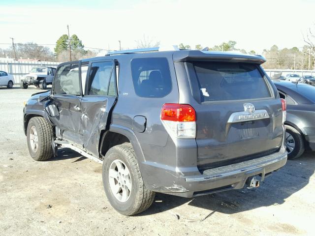 JTEZU5JR0A5003454 - 2010 TOYOTA 4RUNNER SR GRAY photo 3