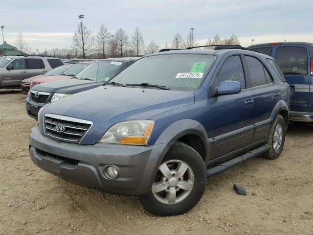 KNDJC736175755286 - 2007 KIA SORENTO EX BLUE photo 2