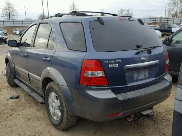 KNDJC736175755286 - 2007 KIA SORENTO EX BLUE photo 3