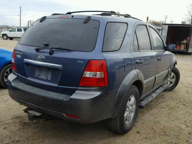 KNDJC736175755286 - 2007 KIA SORENTO EX BLUE photo 4