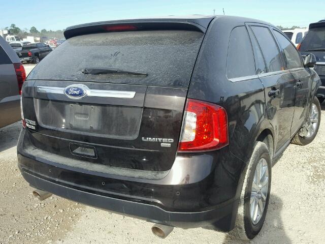 2FMDK4KC8DBC71060 - 2013 FORD EDGE LIMIT BLACK photo 4