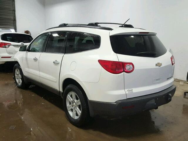 1GNLRFED5AJ222618 - 2010 CHEVROLET TRAVERSE L WHITE photo 3