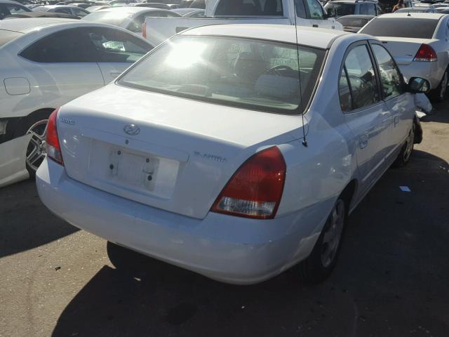 KMHDN45D13U639518 - 2003 HYUNDAI ELANTRA GL WHITE photo 4