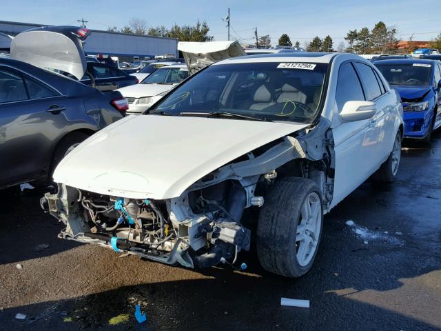 19UUA66228A033809 - 2008 ACURA TL WHITE photo 2