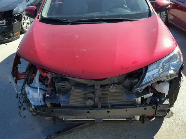 JTMWFREVXFJ032944 - 2015 TOYOTA RAV4 XLE RED photo 7