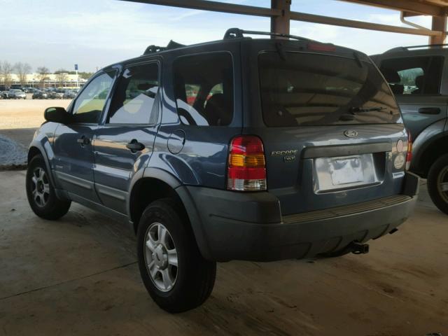 1FMYU04191KB64455 - 2001 FORD ESCAPE XLT BLUE photo 3