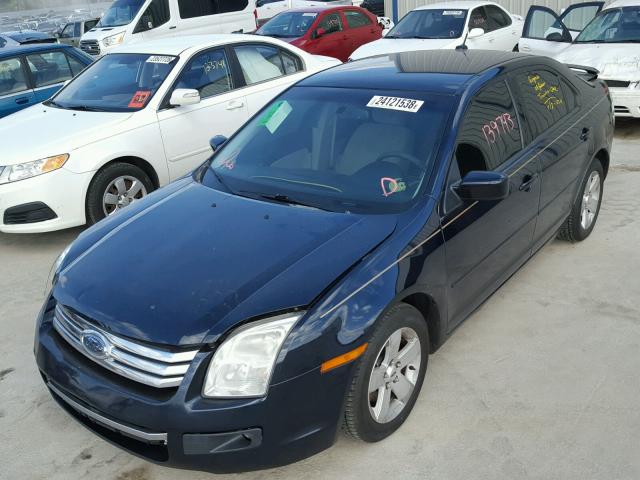 3FAHP07Z78R209546 - 2008 FORD FUSION SE BLUE photo 2