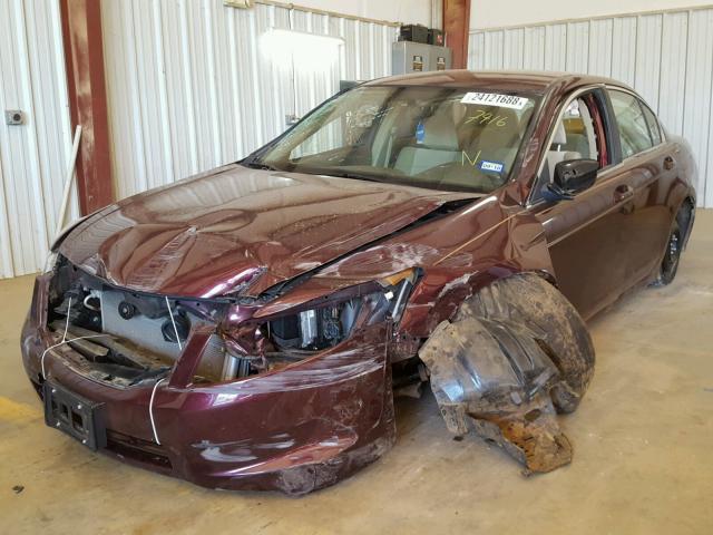 JHMCP26428C067416 - 2008 HONDA ACCORD LXP BURGUNDY photo 2