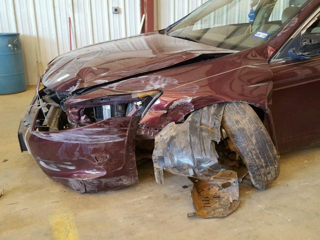 JHMCP26428C067416 - 2008 HONDA ACCORD LXP BURGUNDY photo 9