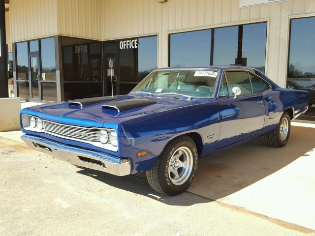 WH23F9A138772 - 1969 DODGE CORONET BLUE photo 2