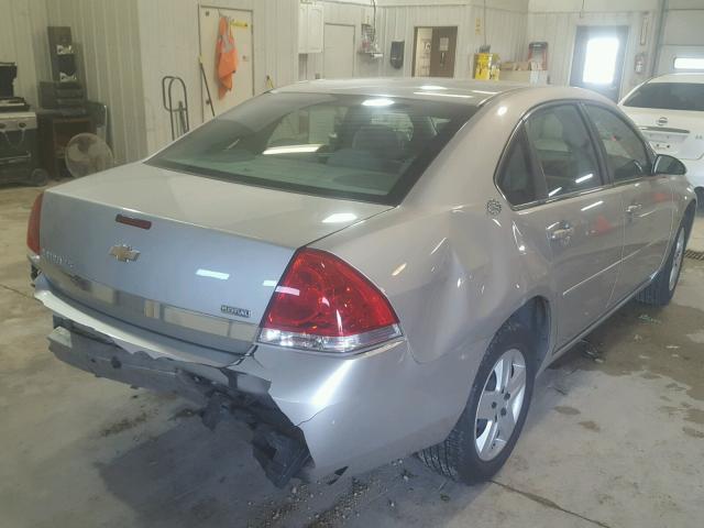 2G1WB55K589286224 - 2008 CHEVROLET IMPALA LS SILVER photo 4