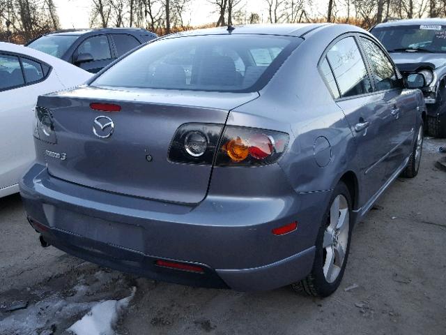 JM1BK323X51263352 - 2005 MAZDA 3 S GRAY photo 4