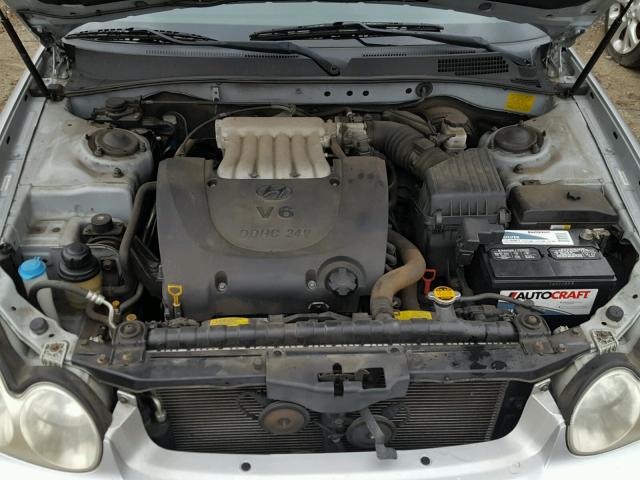 KMHWF35H22A666472 - 2002 HYUNDAI SONATA GLS SILVER photo 7