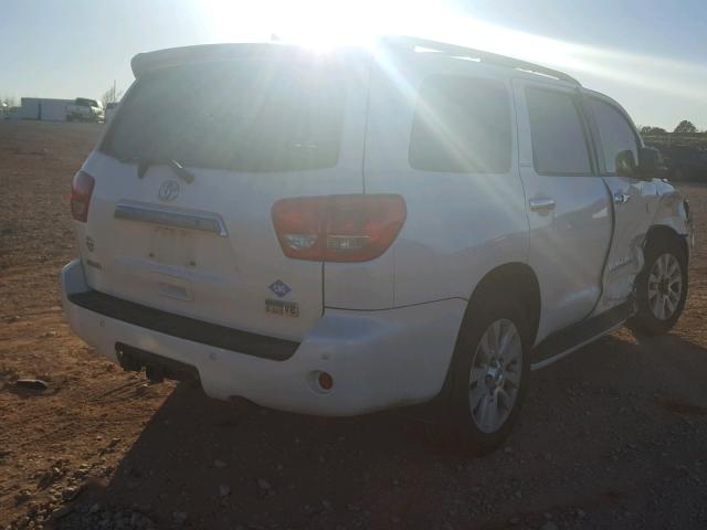 5TDYY5G13AS025982 - 2010 TOYOTA SEQUOIA PL WHITE photo 4