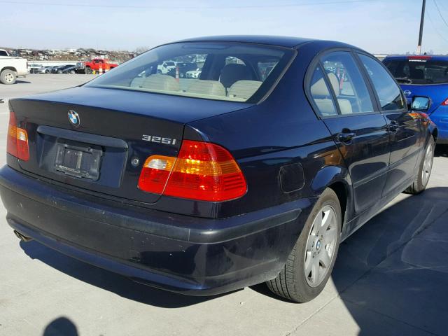 WBAEV33403KL84956 - 2003 BMW 325 I BLUE photo 4