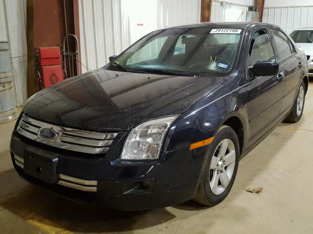 3FAHP07Z19R210919 - 2009 FORD FUSION SE BLUE photo 2