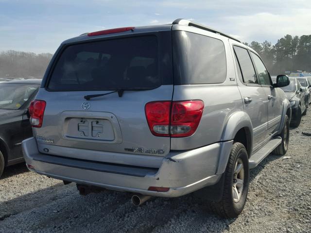 5TDBT44A46S271059 - 2006 TOYOTA SEQUOIA SR SILVER photo 4