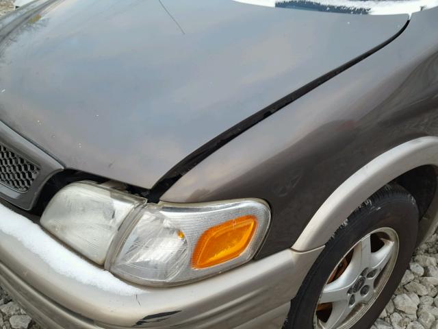 1GMDX03E92D183586 - 2002 PONTIAC MONTANA BROWN photo 9