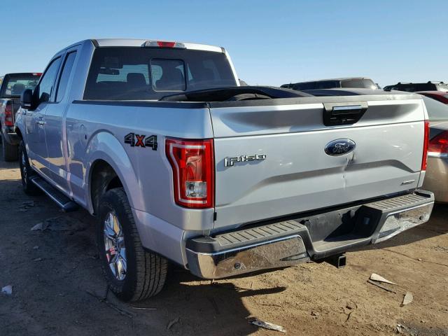 1FTFX1EF9FKF13608 - 2015 FORD F150 SUPER SILVER photo 3