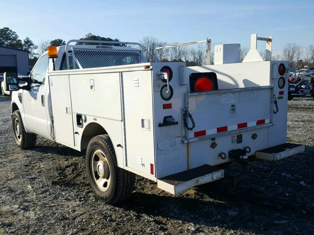 1FDWF30528EC54891 - 2008 FORD F350 SRW S WHITE photo 3