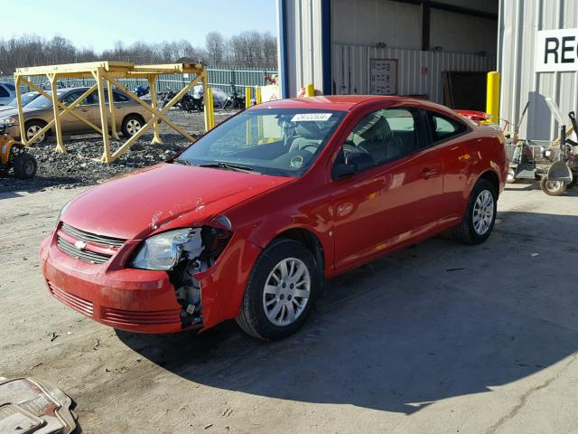 1G1AS18H197228665 - 2009 CHEVROLET COBALT LS RED photo 2