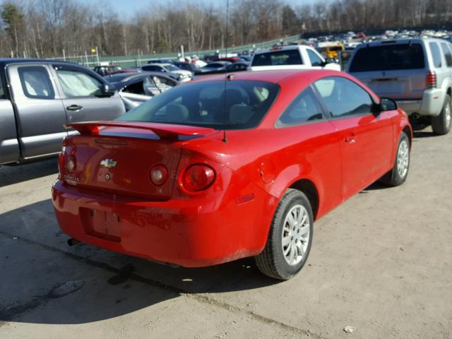 1G1AS18H197228665 - 2009 CHEVROLET COBALT LS RED photo 4