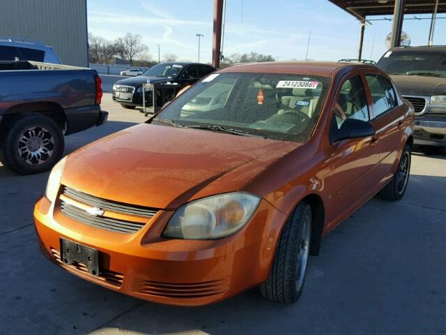 1G1AK55FX77323538 - 2007 CHEVROLET COBALT LS ORANGE photo 2