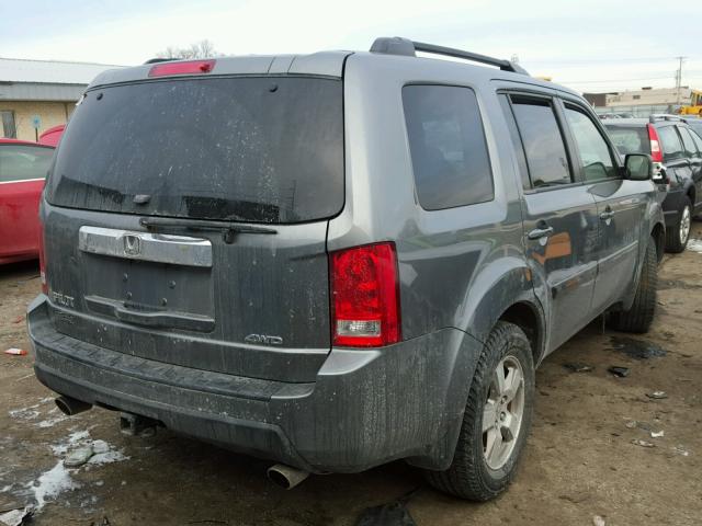 5FNYF48579B041765 - 2009 HONDA PILOT EXL GRAY photo 4