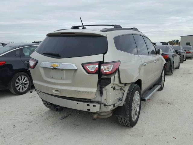 1GNKRGKD5EJ352149 - 2014 CHEVROLET TRAVERSE L BEIGE photo 4