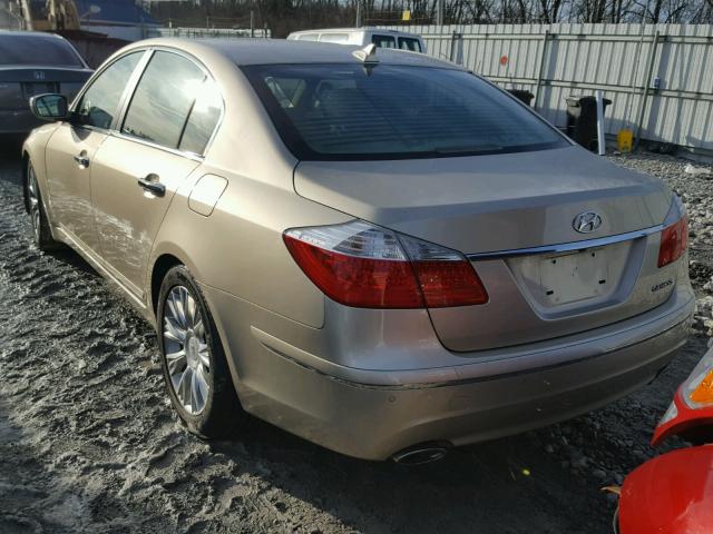 KMHGC46E49U048683 - 2009 HYUNDAI GENESIS 3. GOLD photo 3