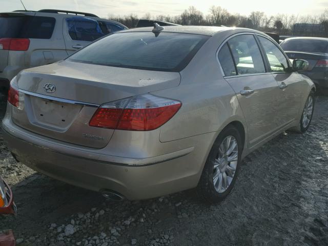 KMHGC46E49U048683 - 2009 HYUNDAI GENESIS 3. GOLD photo 4