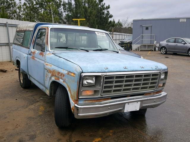 F10ENGG9359 - 1980 FORD F100 BLUE photo 1