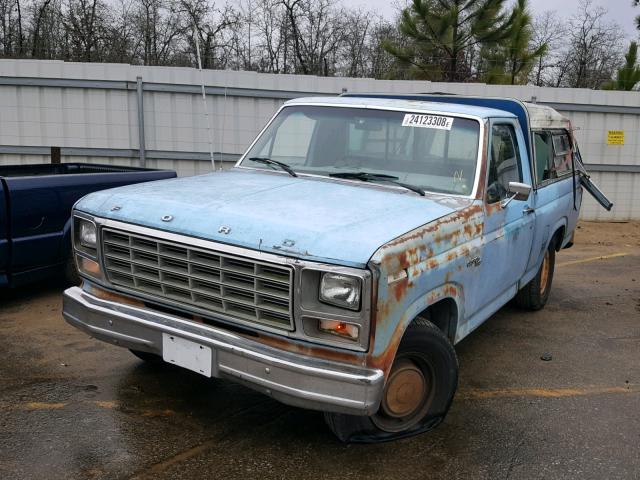 F10ENGG9359 - 1980 FORD F100 BLUE photo 2