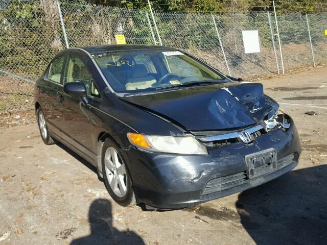 1HGFA16886L026364 - 2006 HONDA CIVIC EX BLACK photo 1