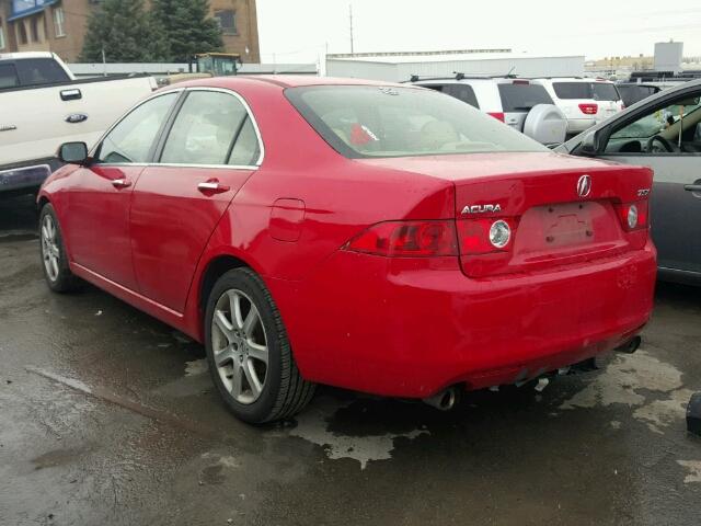 JH4CL96974C007853 - 2004 ACURA TSX RED photo 3