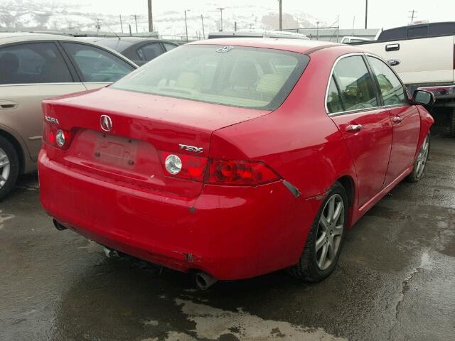 JH4CL96974C007853 - 2004 ACURA TSX RED photo 4